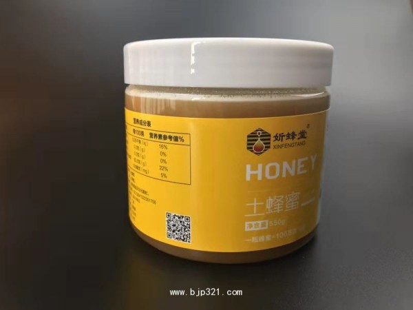 妡蜂堂结晶椴树雪蜜土蜂蜜550g