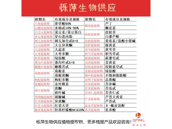 荷叶提取物荷叶黄酮40%